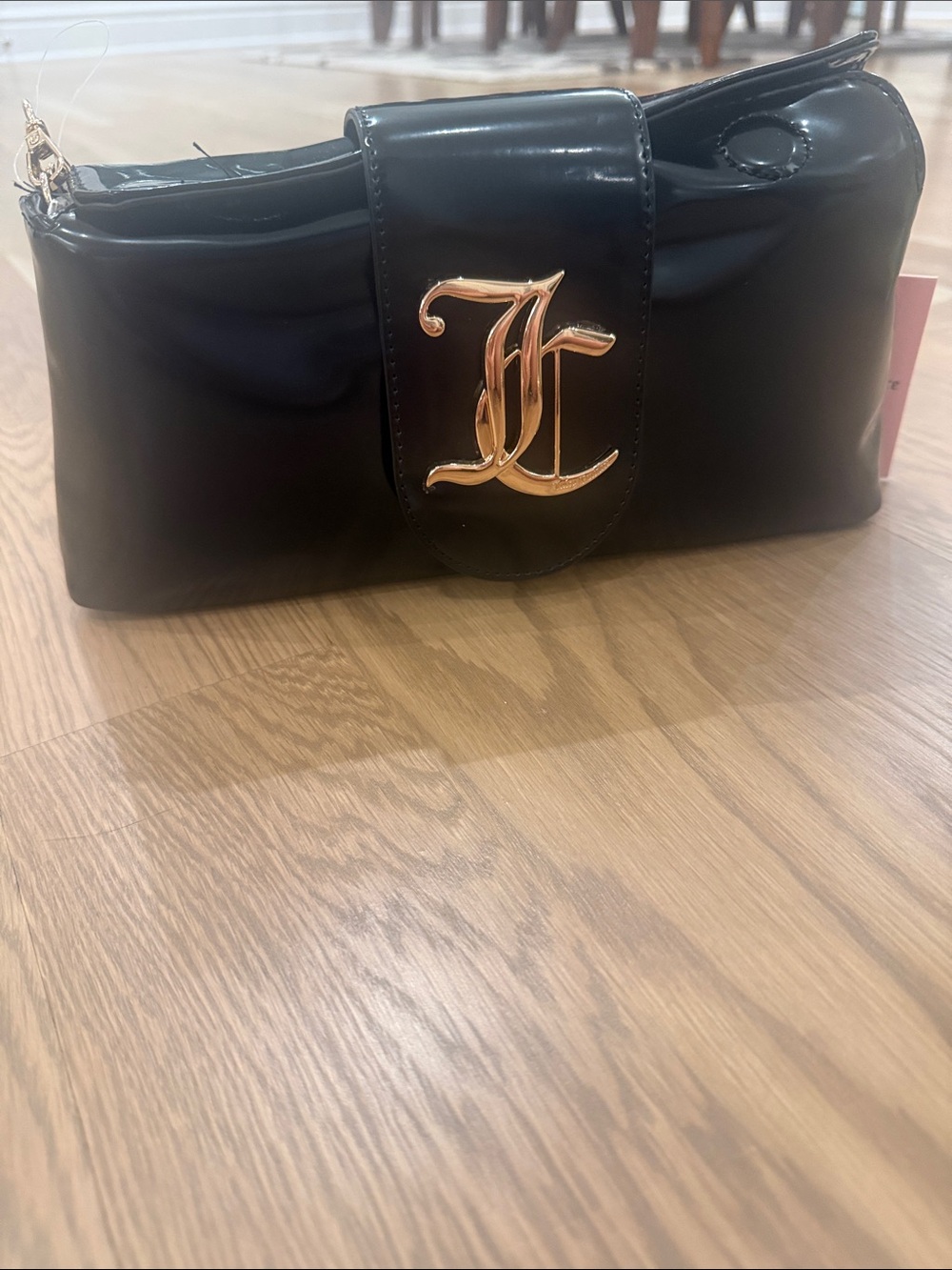 Juicy Couture Patent Overstated Clutch NWT
